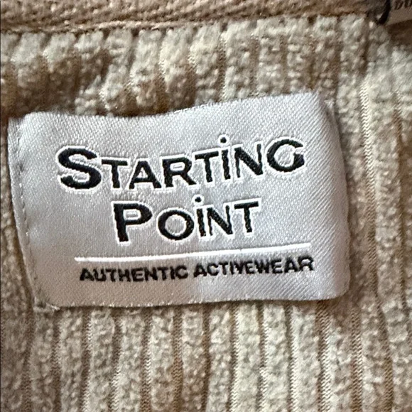 Men's Green Quarter-Zip Fleece Large - Picture 2 of 4